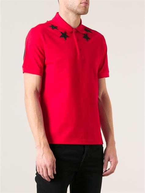 givenchy red white grey polo|Givenchy polo shirt price.